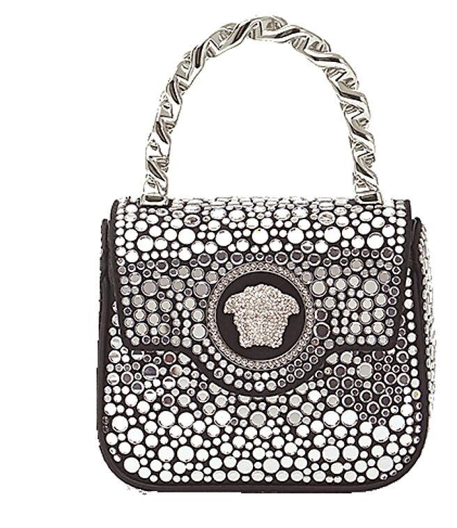 Versace水晶La Medusa迷你包。（Versace提供）