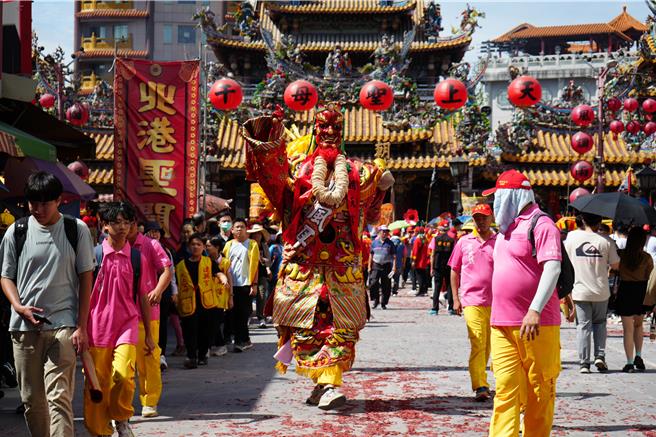竹北天后宫到北港进香。（文化部提供／李怡芸台北传真）