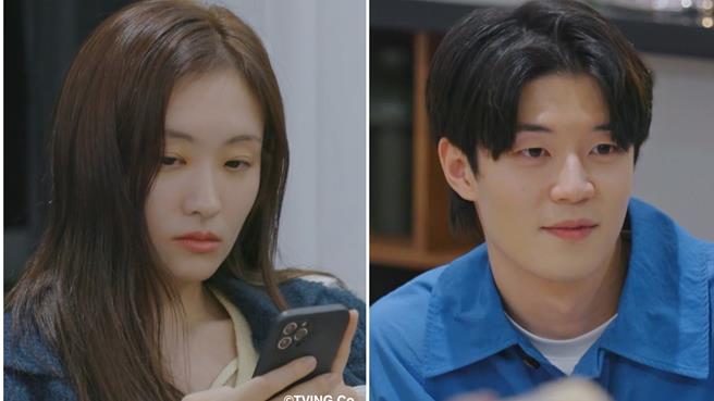 赵辉贤在《换乘恋爱3》中竟把前任李惠媛送的糖果当下酒菜分送给大家吃。（截自Hami Video）