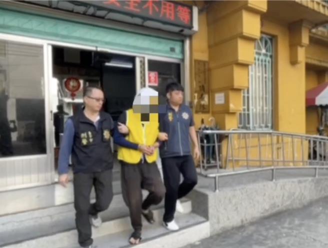 新竹縣羅姓男子為了吃免錢飯，遠赴台中市龍井區1家超商由偷變搶，不到6小時就在嘉義1家網咖落網，如願移送法辦。（警方提供／王煌忠台中傳真）