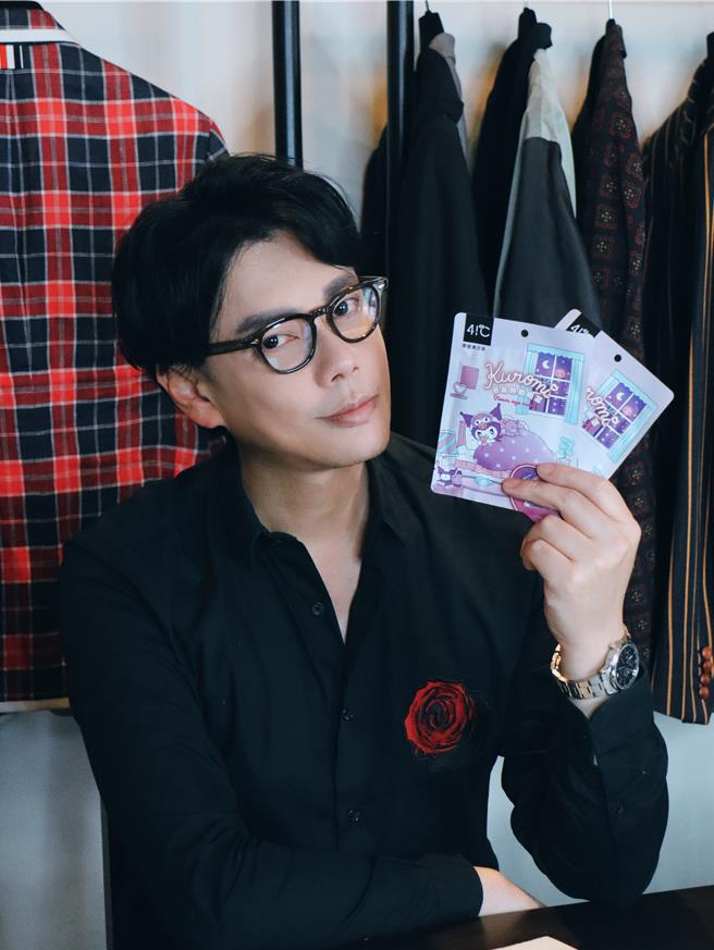 李佑群受邀設計酷洛米眼罩。（幸喜國際提供）