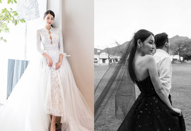 前AOA成员酉奈今（18）日低调在首尔举行婚礼，情定音乐人「GALACTIKA *」成员FRIDAY.（姜正勋，音译）。（图／摘自酉奈Instagram）