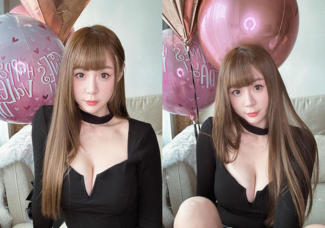 短今身穿暗黑上衣，炸出超兇身材。（圖／摘自短今SAMMIE Instagram）