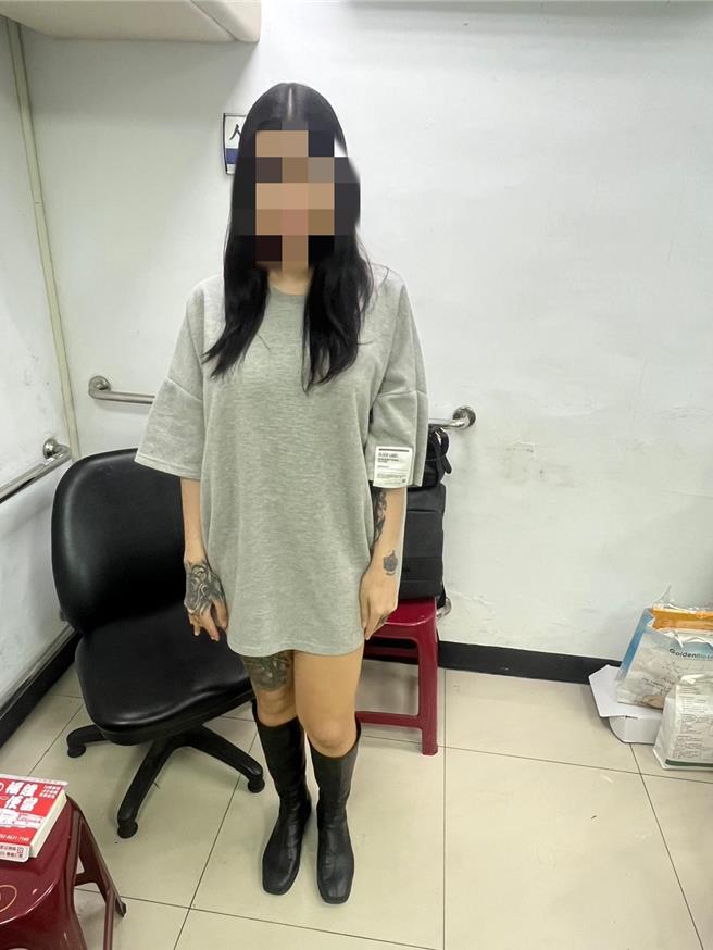 來台賣淫的泰籍「女大生」外型長髮飄逸，但卻是男兒身。（新北市淡水警分局提供／呂健豪新北傳真）