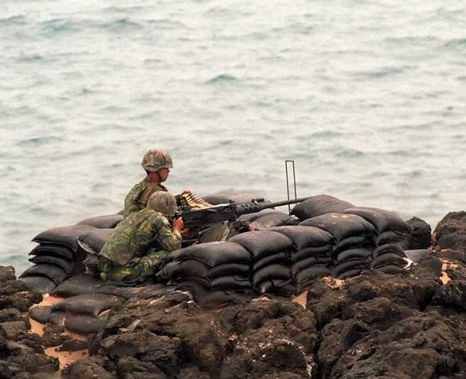 当初国防部公告「禁限水域」，前立委郭正亮引述栗正杰的说法，是根据机枪射程范围。（此为示意图／资料照片）