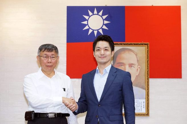 游淑慧质疑，近200亿的渔果市场改建案，是现任市长蒋万安(右)还是前市长柯文哲(左)的问题？（图／取自北市府官网）