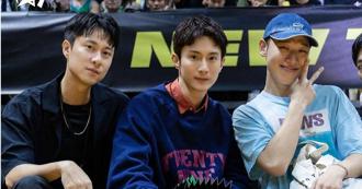 刘书宏看球阿本相伴 同框绯闻对象杨雅筑