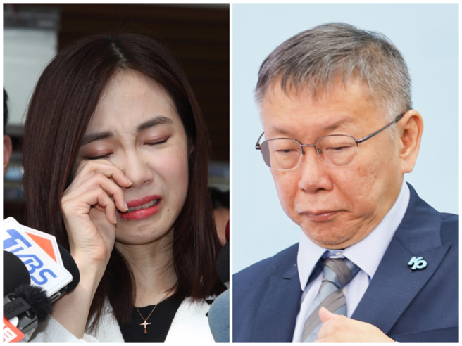 楊寶楨（左）、柯文哲（右）。（中時資料照合成）