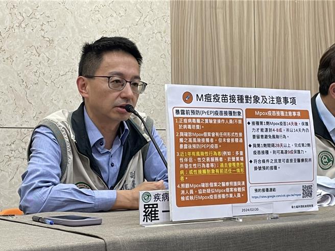 疾管署署長羅一鈞今天宣布，台灣Ｍ痘達成消除條件。鄭郁蓁攝影