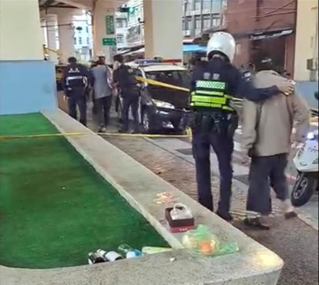 基隆市仁爱区光一路运动公园，20日下午发生一起酒友推搡导致意外身亡，当地里长也呼吁市府重视此一问题。（翻摄照片／张志康基隆传真）