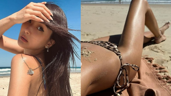 孫芸芸日光浴美照曝光。（圖／翻攝自孫芸芸 IG）