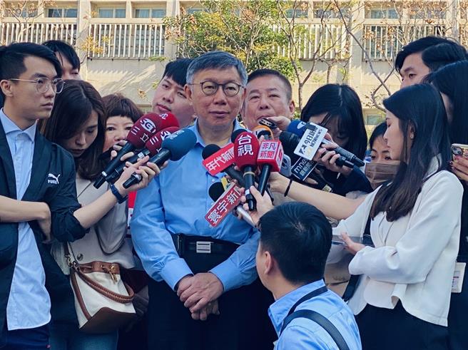 民眾党主席柯文哲。（杨亚璇摄）