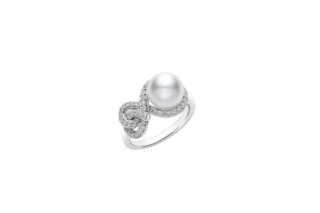 MIKIMOTO Ruyi Collection钻戒，20万3000元。（MIKIMOTO提供）