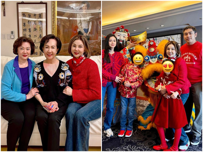 謝玲玲春節與女兒回台灣過年，期間探訪連方瑀。（翻攝謝玲玲IG）