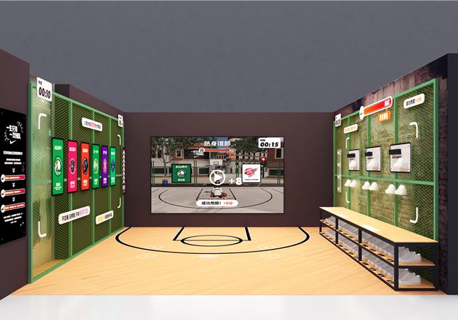 Nike为了力挺HBL，将在台北西门町篮球体验店打造「HBL应援专区」。（Nike提供／朱世凯台北传真）