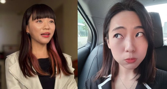 针对民进党高雄市党部公审徐巧芯的外貌，黄捷(左)呛徐巧芯根本偏激解读。徐巧芯(右)回击表示，连民进党主席赖清德都已经发函给民进党所有党部，说他们这样做是不对的。(合成图/柯宗纬摄、徐巧芯脸书)