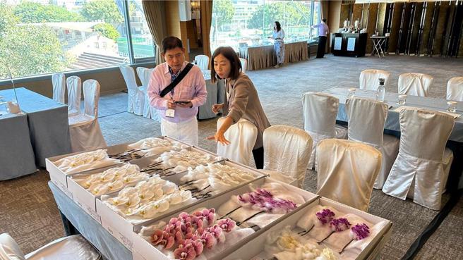 貿協蘭花國際洽談會，逾120場、促成2,000萬美元商機。（圖／貿協提供）