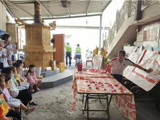 幼兒園幼童提燈籠、搓湯圓 參訪古廟三合院慶元宵