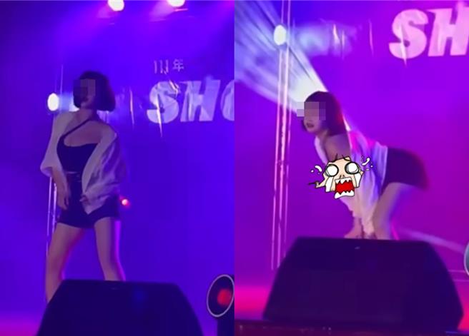 2022年一名警专女学员因热舞时因衣服肩带滑落露出好身材爆红，该名女学员就是周宥桦。（资料照）