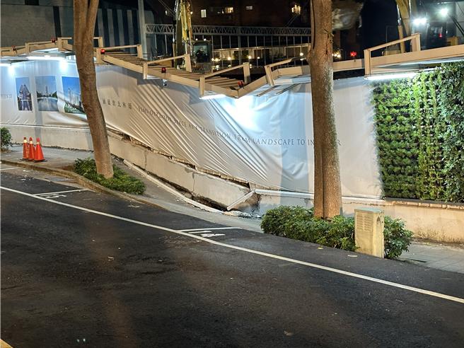 針對慶城街工地塌陷，台北市結構技師公會理事長徐茂卿23日表示，現場坍塌區域不是很大，只要把坍塌部分回填，就不會持續擴大。（丁上程攝）