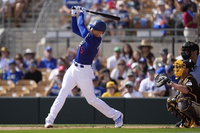 道奇弗里曼轰出全垒打。（美联社）