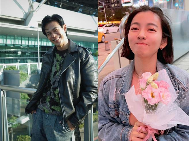 米可白（右）和孙绽疑似恋爱中，两人IG互动超暧昧。（摘自米可白、孙绽IG）