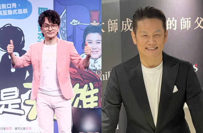 徐乃麟当年录影时和唐从圣杠上。（图／中时资料照片）