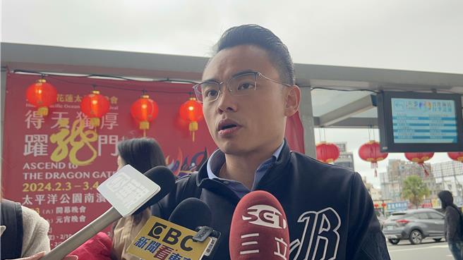 立院國民黨團書記長洪孟楷24日赴花蓮參加共識營並受訪。（陳薏云攝）