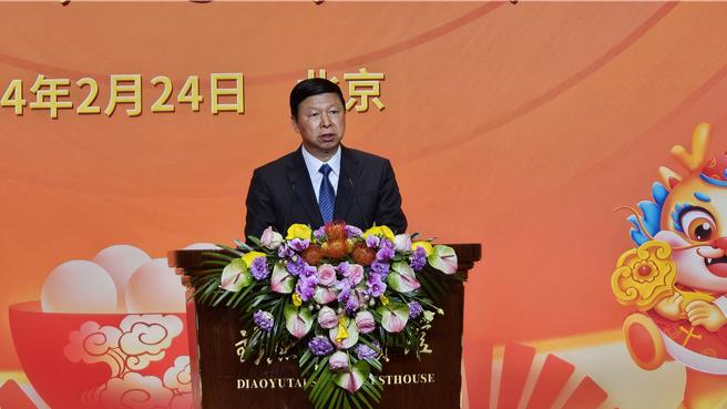 大陆国台办主任宋涛今天表示：若有人一意孤行，大陆定让其付出代价。（蓝孝威摄）