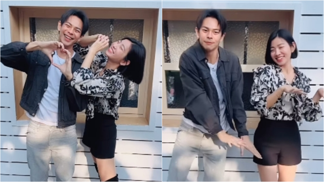 米可白与孙绽互动暧昧。（图／翻摄自米可白 IG）