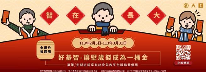 「華南好基智」限時終身免收平台服務費，掃描QRCODE看活動內容。圖／華南銀行提供