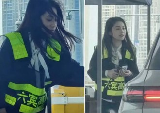 收費站車流回堵都是因為她 「超正志工」只服務一天就紅了
