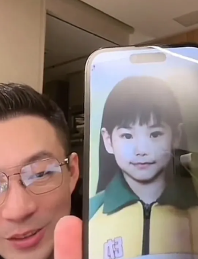 汪小菲曬出Mandy兒時的照片證明她沒整形。（圖／翻攝微博）