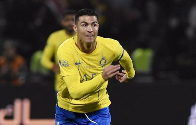 C罗以罚球帮助艾纳斯战胜对手。（路透）