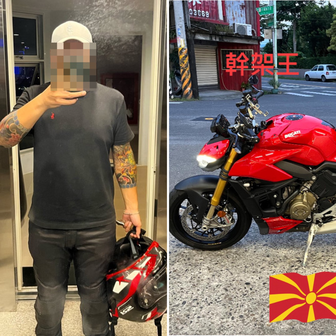 男生前也经常在脸书晒出名表、杜卡迪名贵重机等照片。（图 / 翻摄自石男脸书）