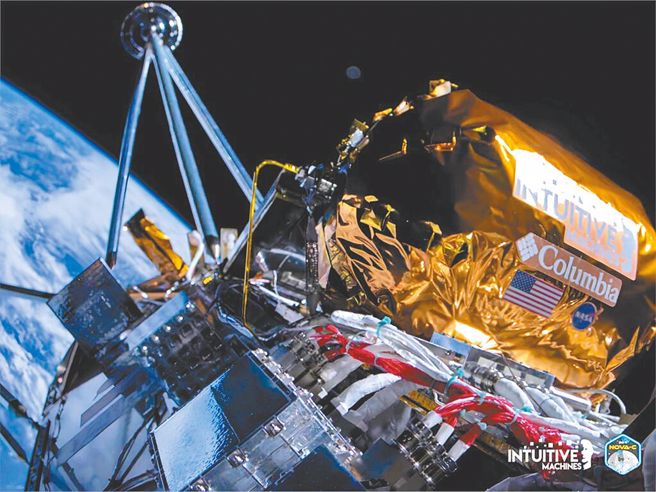 「奥德修斯」成功登陆月球，这是美国半世纪来首次登月任务，也是歷来首艘民间太空飞行器登月。（摘自NASA官网）