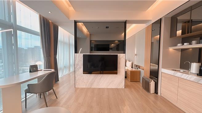 国泰台北会馆产后护理之家铂悦房。（国泰台北会馆产后护理之家提供）