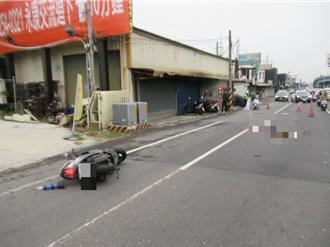 台南死亡車禍！騎士疑自摔撞大型吊車  慘遭當場輾斃
