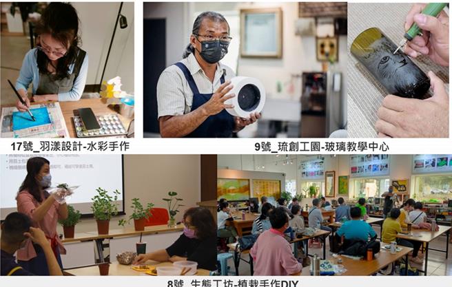 商家手作体验课程。（高雄市政府都发局提供／林雅惠传真）