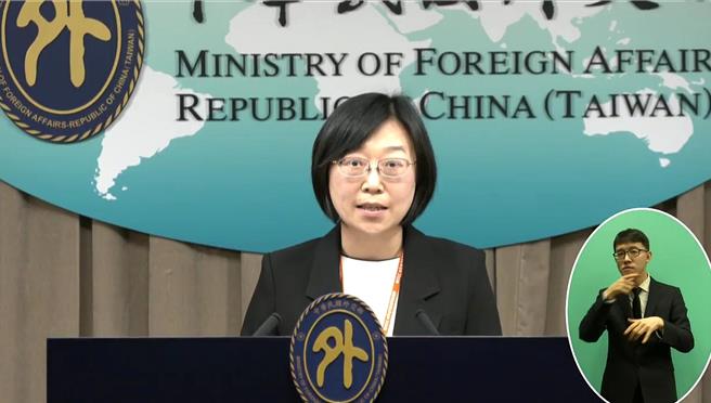 外交部国经司副司长林美呈(取自外交部直播画面)