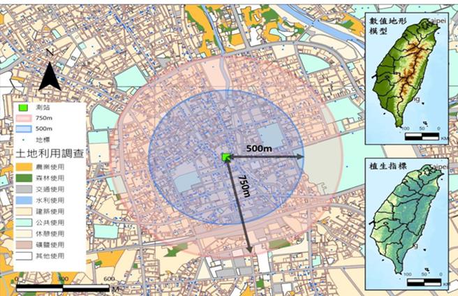 成功大学测量及空间资讯系教授吴治达及明志科技大学环境与安全卫生工程系副教授许金玉团队，创新利用地理人工智慧（Geo-AI）等技术，有效找出臭味来源。(成大提供／曹婷婷台南传真)
