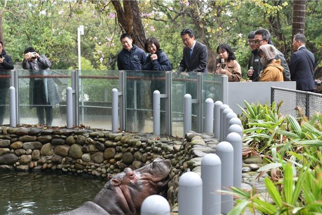 新竹市立動物園的姊妹園「日本東武動物公園」代表一行人27日參訪新竹動物園。（新竹市政府提供／陳育賢新竹傳真）