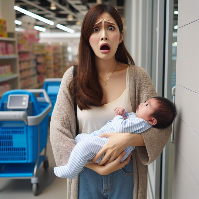 高雄一間大賣場內的育嬰室，疑似遭人占用，裡面發出奇怪的啪啪聲。（AI生成圖）