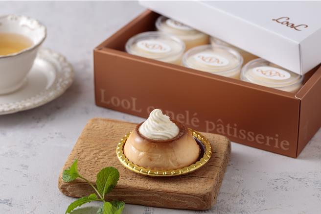 「2024台湾烘焙大赏 潜力奖」金奖得主「露•LooL Canelé Pâtisserie」的盐之花起司奶盖焦糖布丁。(展昭国际企业股份有限公司提供)