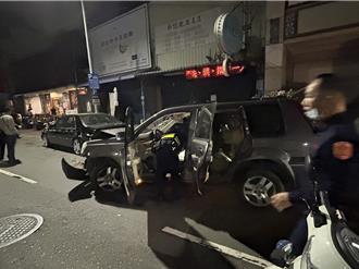 高雄警228深夜落實執勤     毒蟲拒檢逃逸自撞路邊狼狽落網