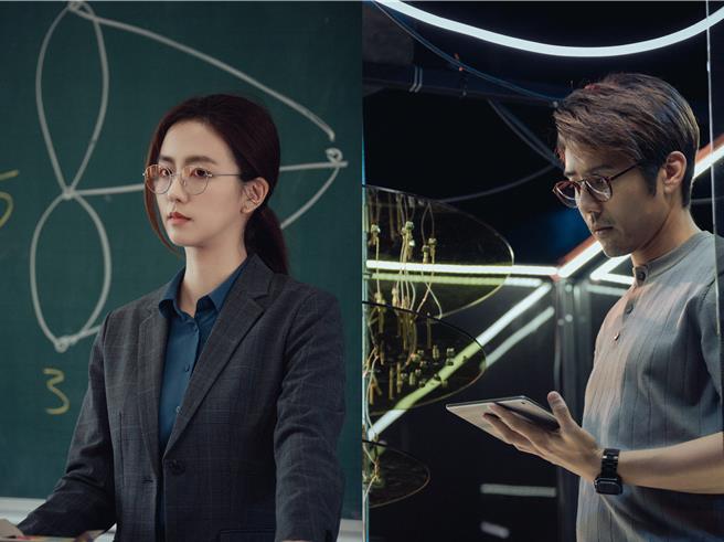 周晓涵、胡宇威在《游戏开始》分别饰演数学老师及物理教授。（络思本娱乐提供）