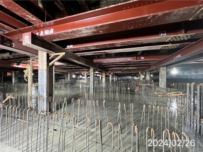 G08站結構底版完成示意圖。(捷運局提供／蔡依珍桃園傳真)