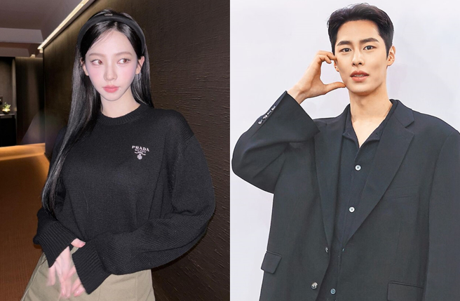 韩国演员李宰旭和女团成员Karina传恋情。(图／katarinabluu IG、罗永铭摄)