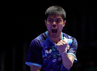 桌球》莊智淵6度闖奧運 罕曬萌兒加油照 眾人見「超有戲」貼文笑翻