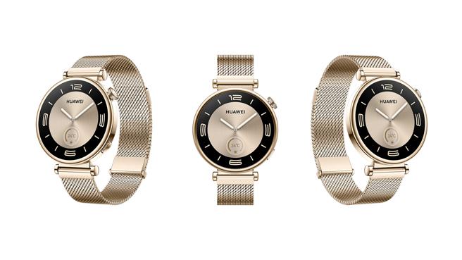 HUAWEI WATCH GT 4 41mm流光金色，新春活動價8990元。（HUAWEI提供／古明弘台北傳真）